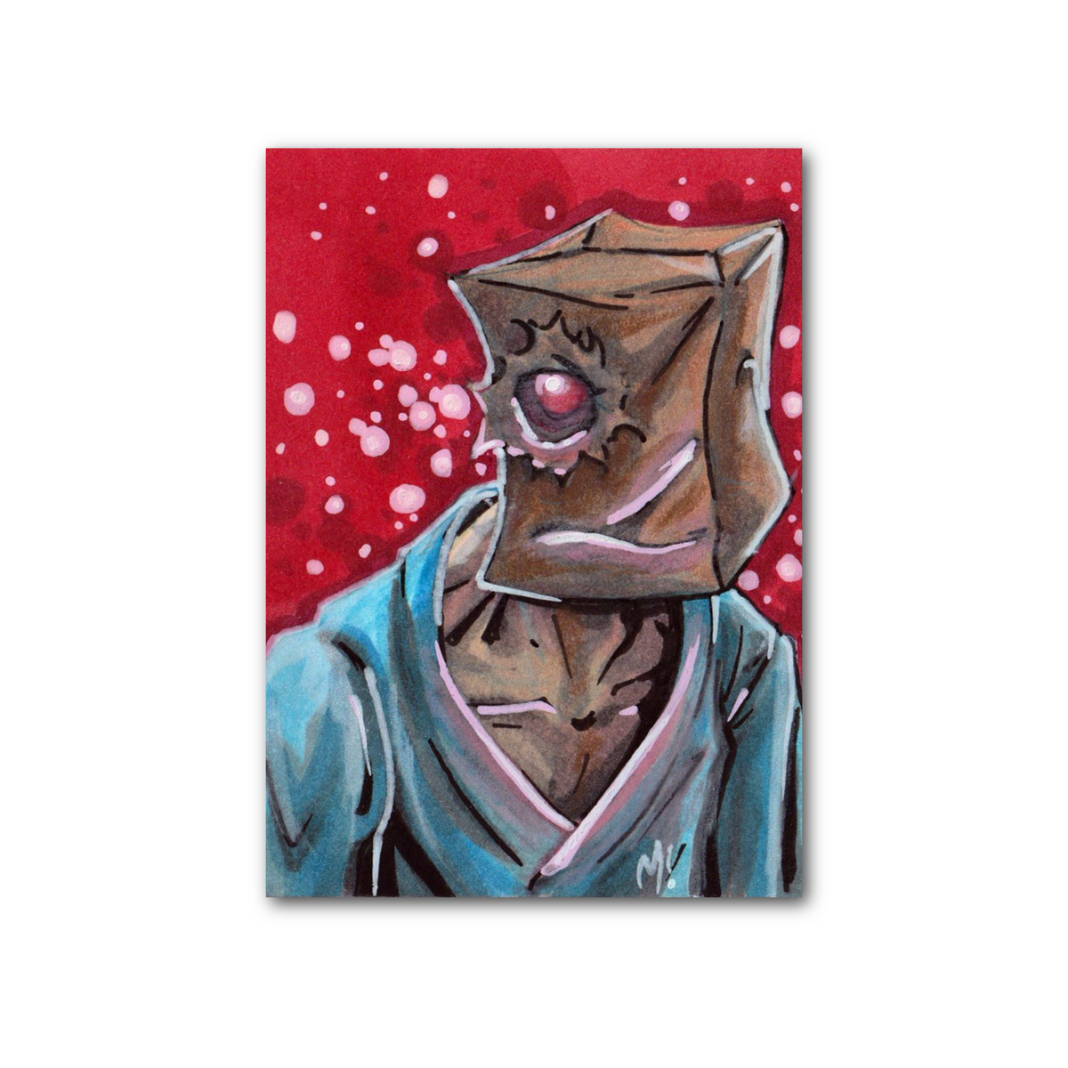 full scale of Faust sketch card