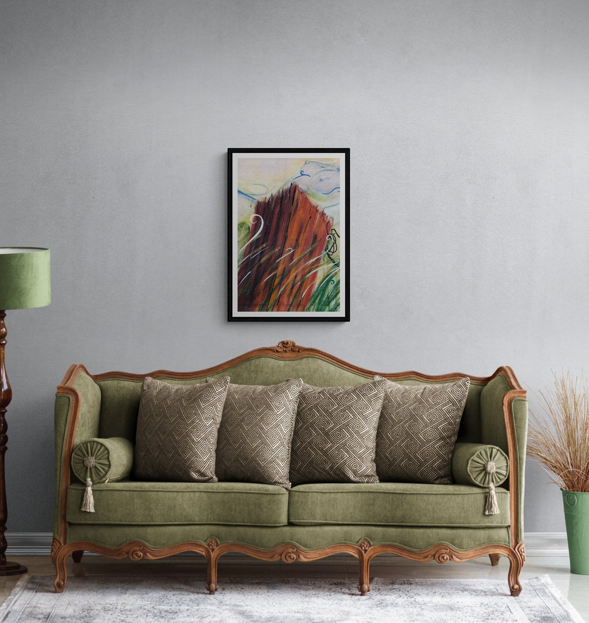 Post Louisiana bayou art print by Monty on archival paper