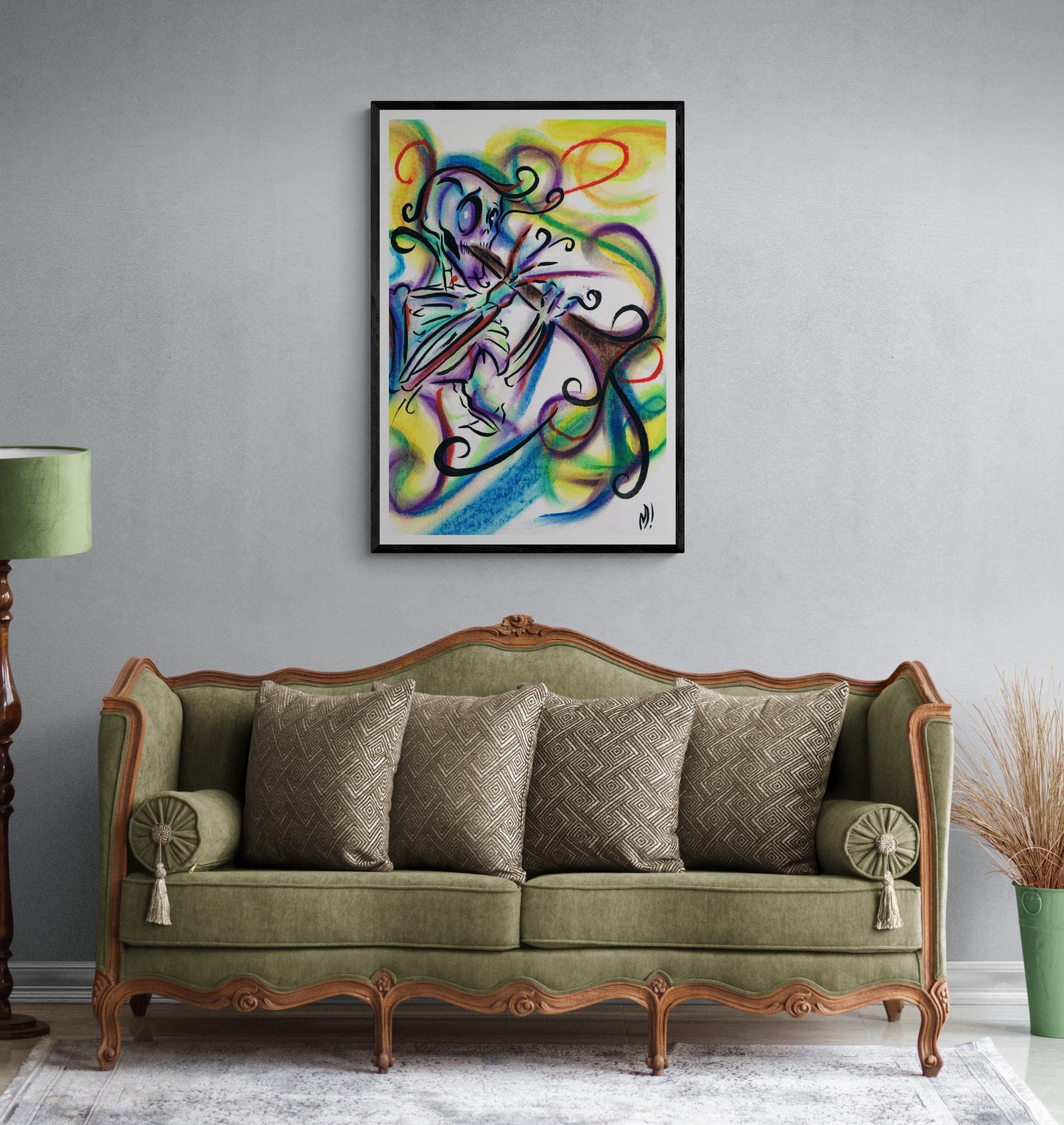 Skeleton Clarinet - Paper Print - Monty! - Monty!