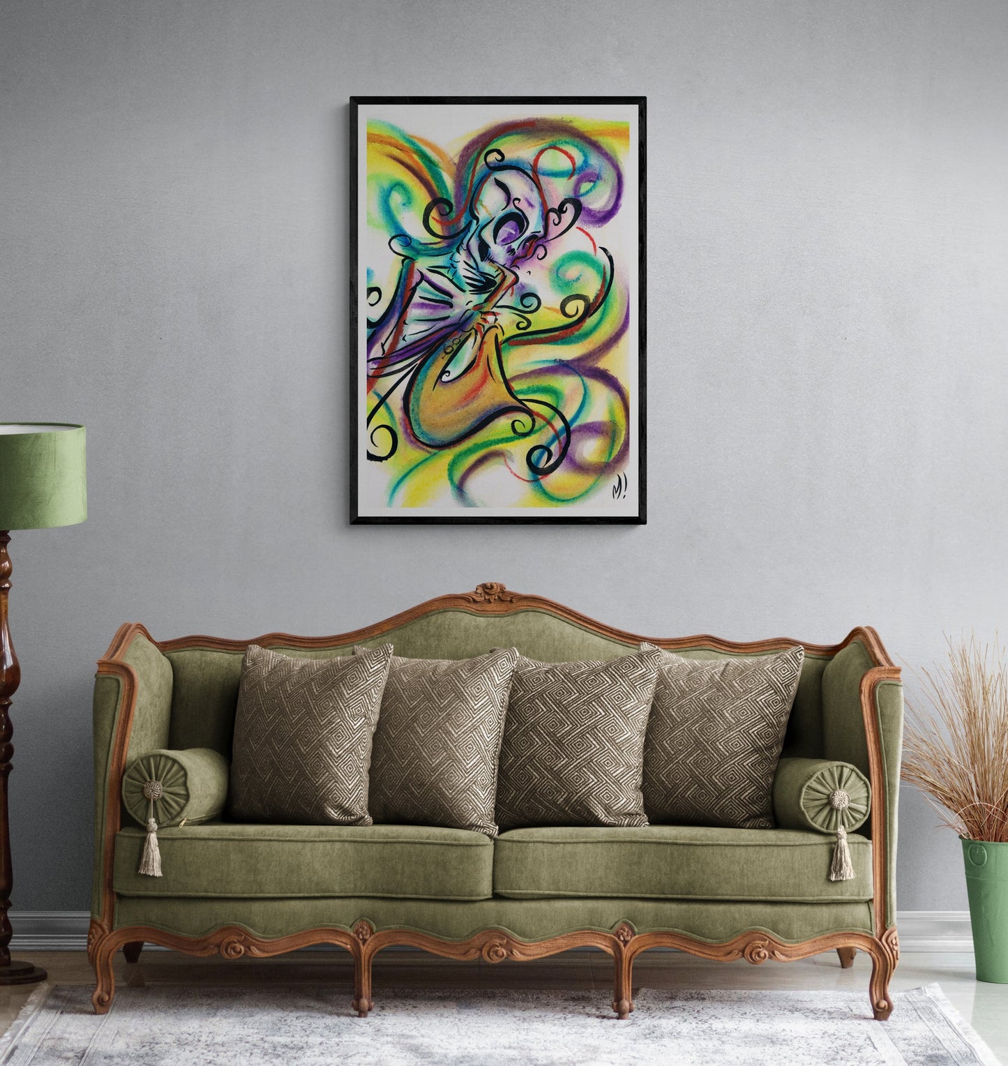 Skeleton Sax - Paper Print - Monty! - Monty!