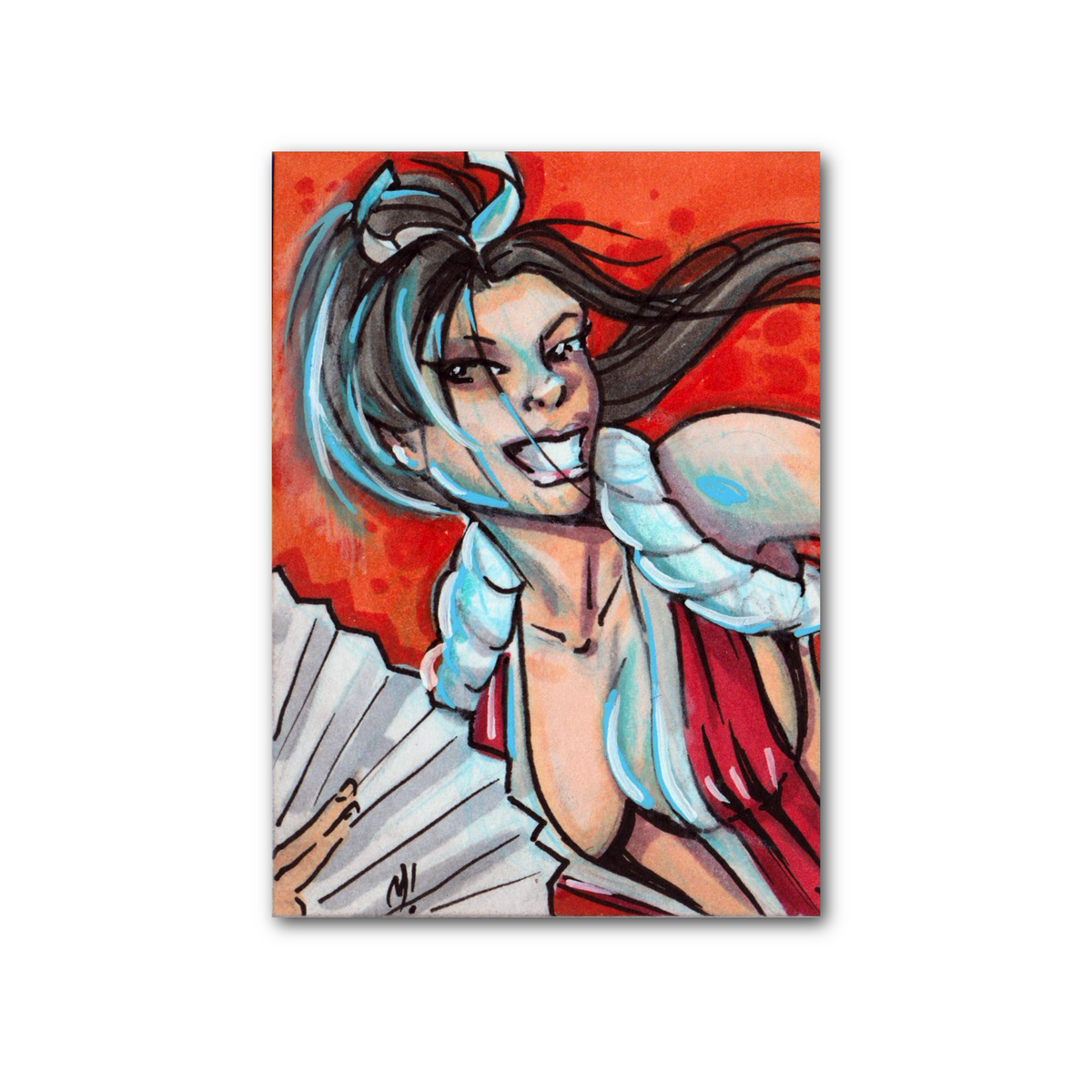 Full scale of Mai Shiranui sketch card