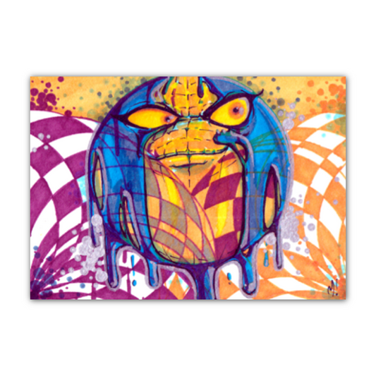 Full scale of Crazy Ball original art 