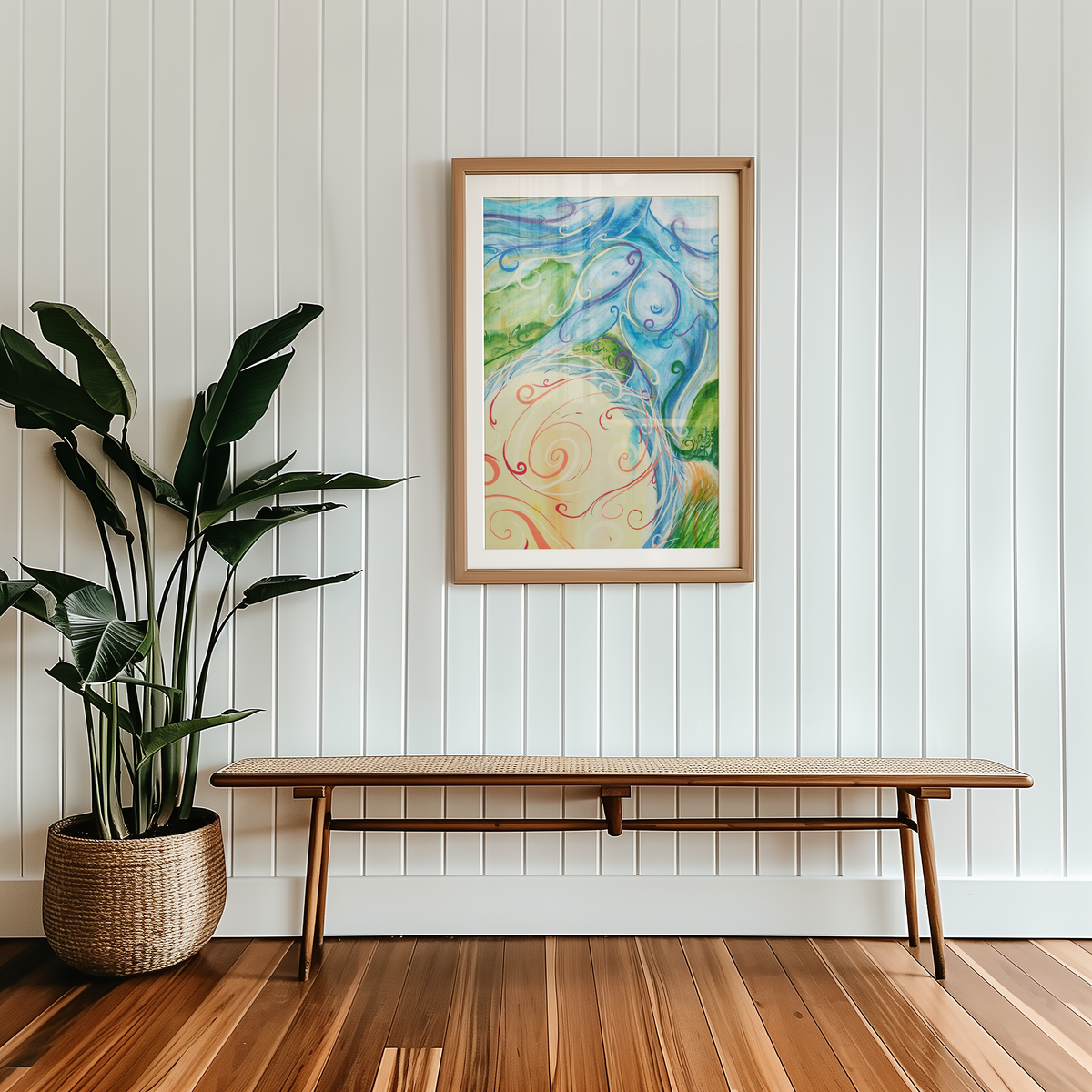 Medium dancing woman art print by Monty