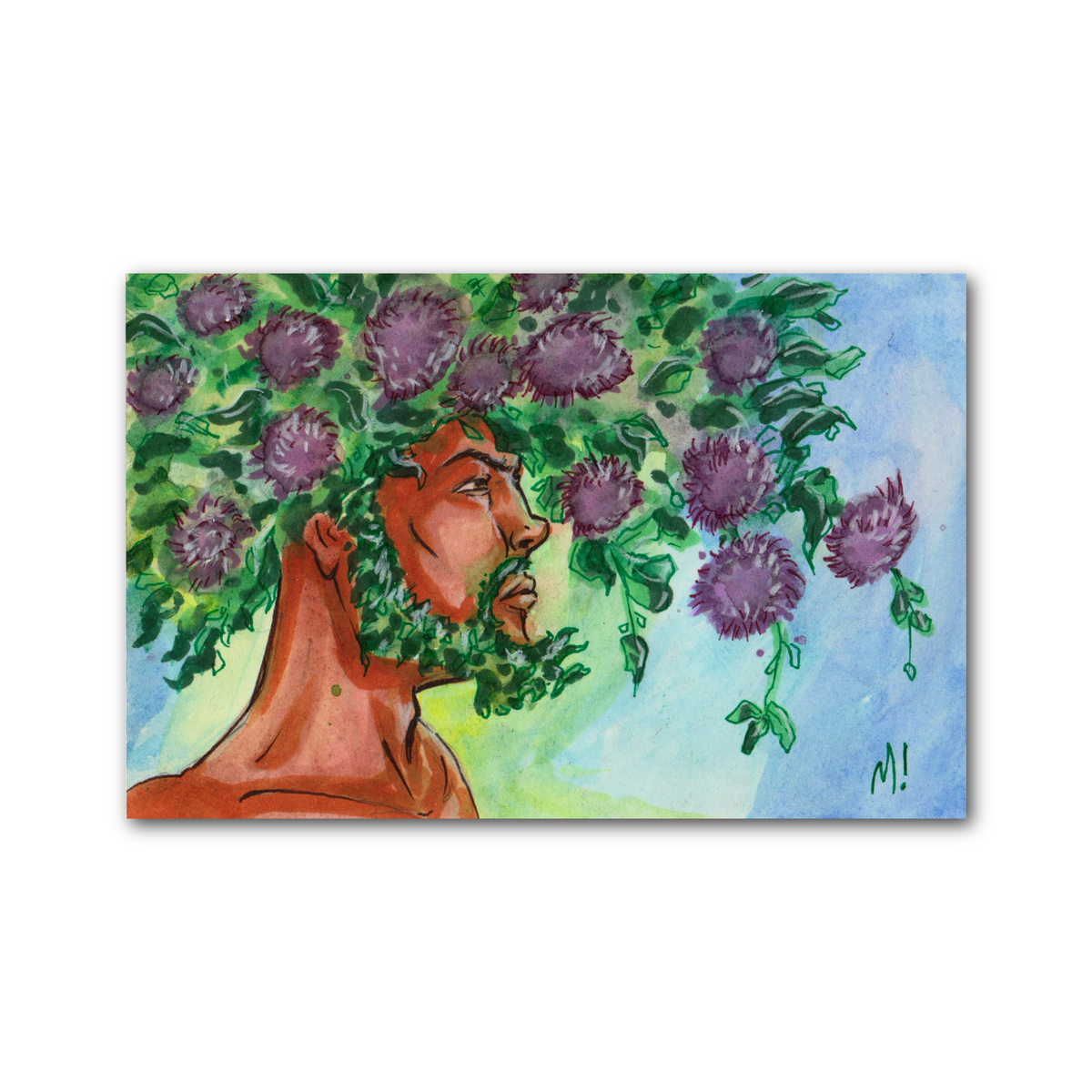 Full scale view of Keep Growing original art 