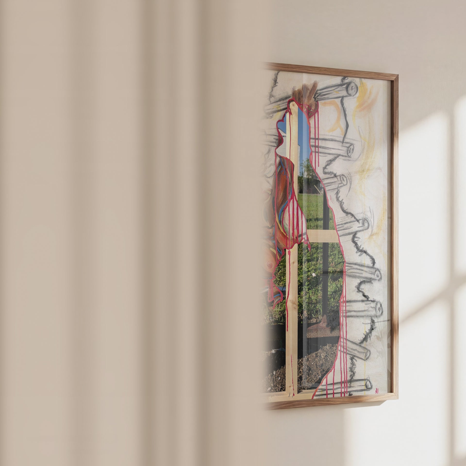 Video of the Climb afro art print by Monty