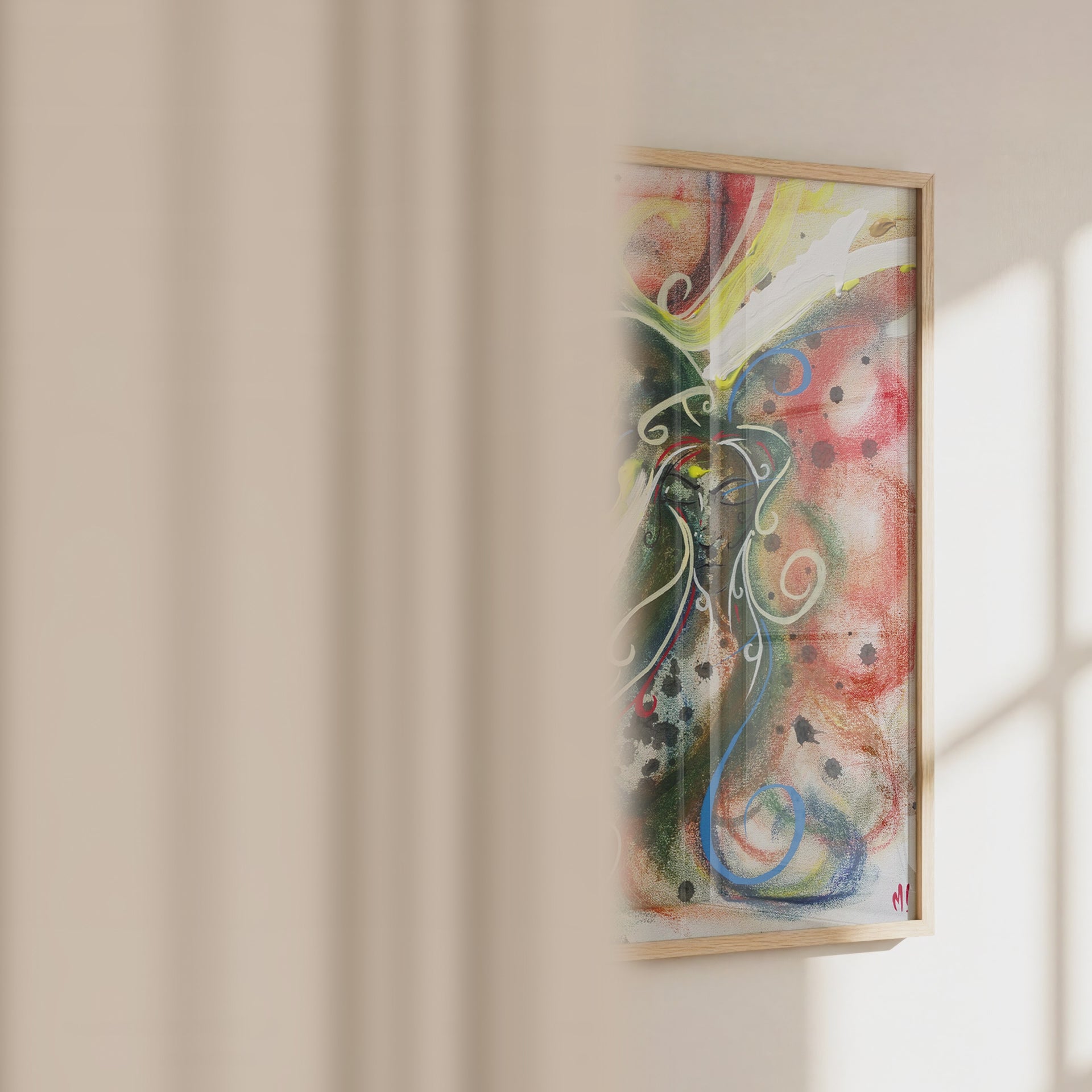 Video of the Peace Within calm woman art print by Monty
