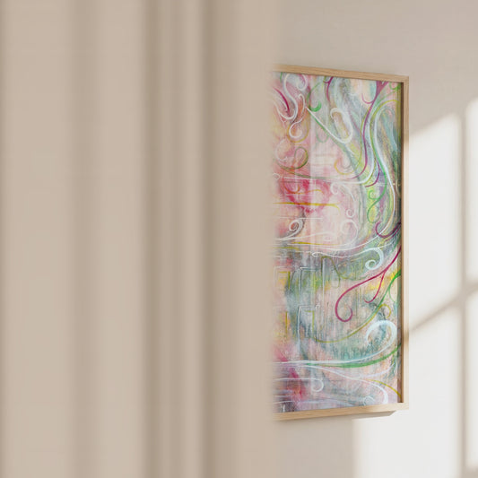 Video of the Her Color colorful woman art print by Monty