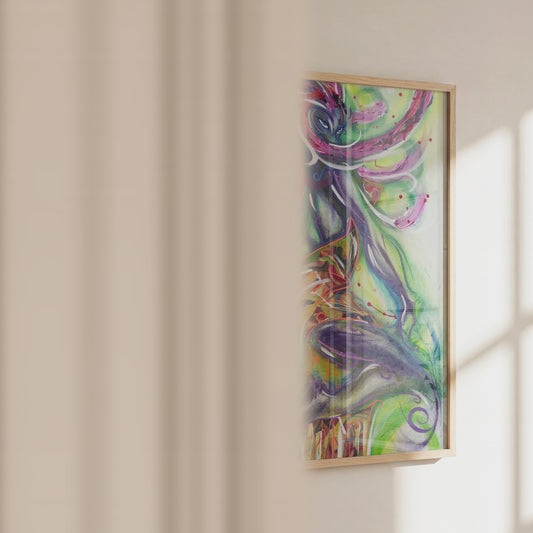 Video of the She's Alive mysterious woman art print by Monty