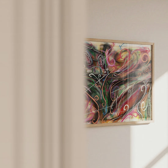 Video of the Old School cassette tape art print by Monty