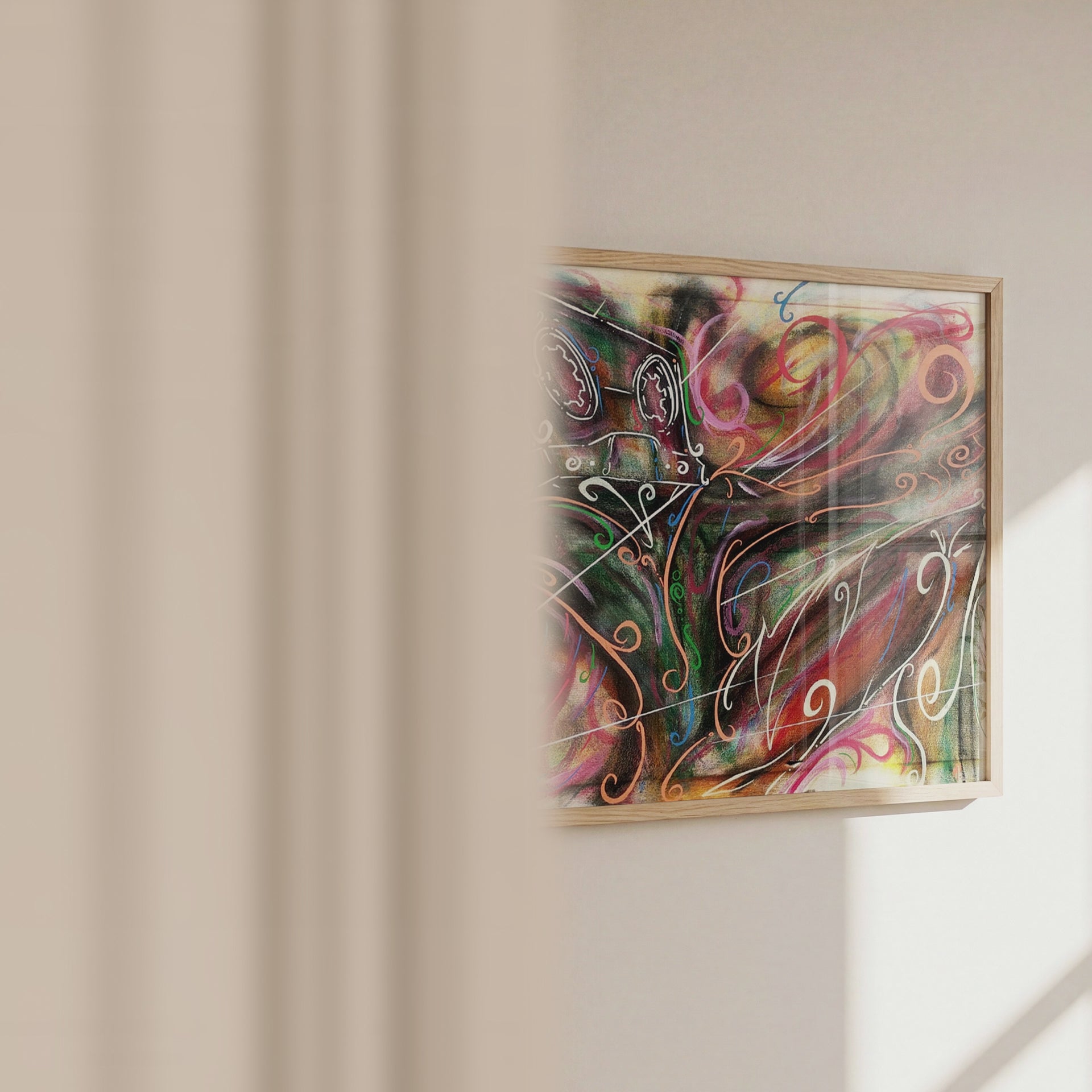 Video of the Old School cassette tape art print by Monty