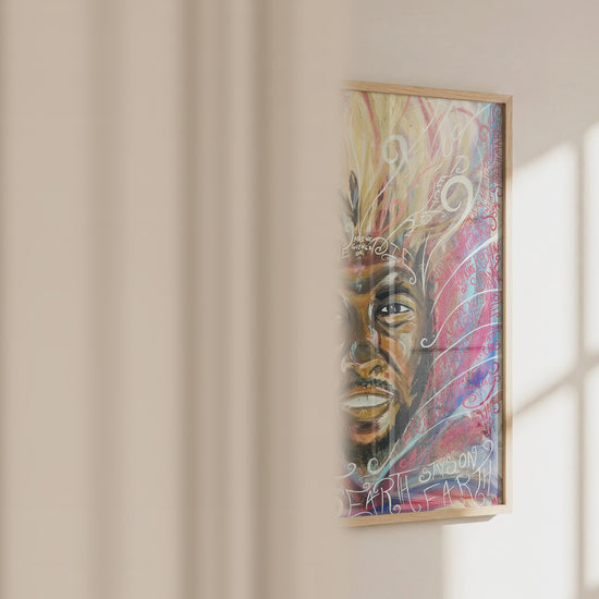 Video of the DAMN. lyric art print by Monty