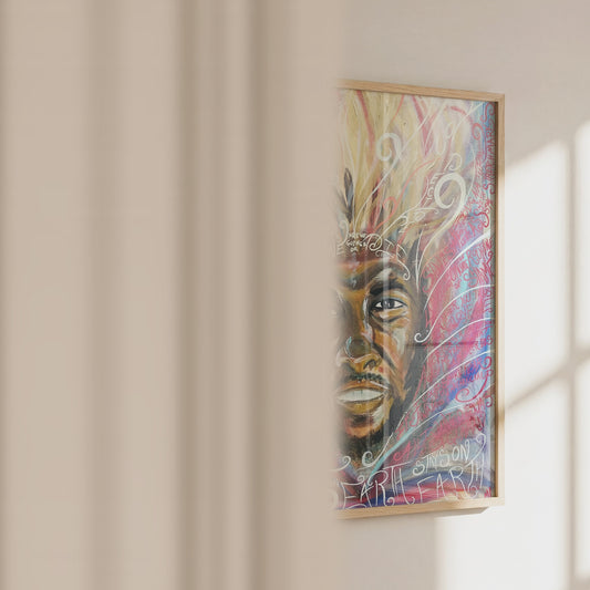 Video of the DAMN. lyric art print by Monty
