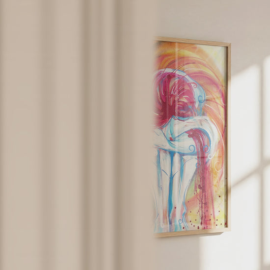 Video of the Calm quiet strength art print by Monty