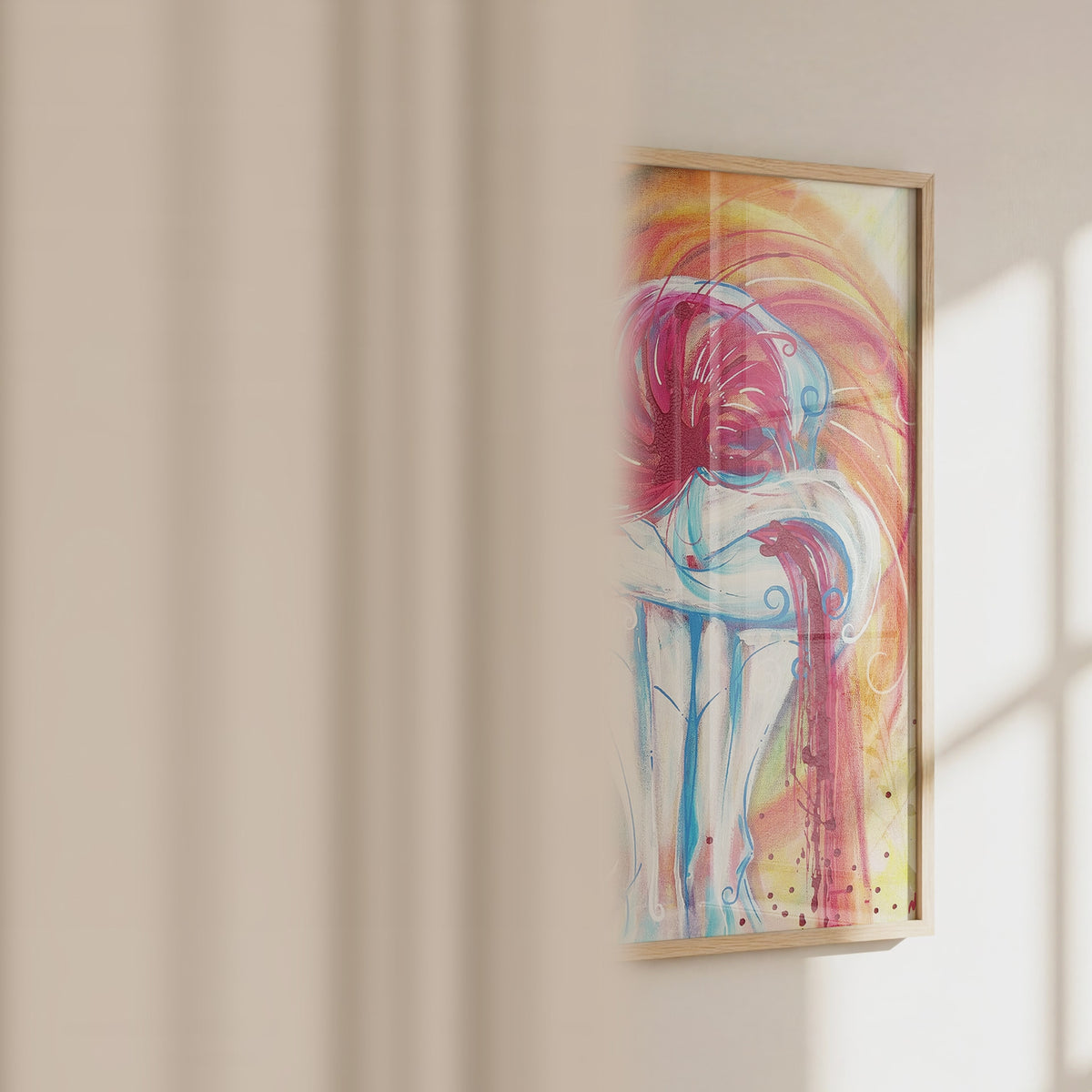 Video of the Calm quiet strength art print by Monty