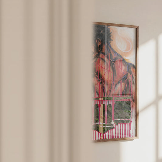 Video of the On Our Backs Black history art print by Monty