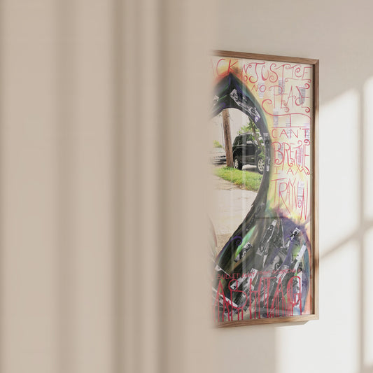 Video of the Hashtag black lives matter art print by Monty