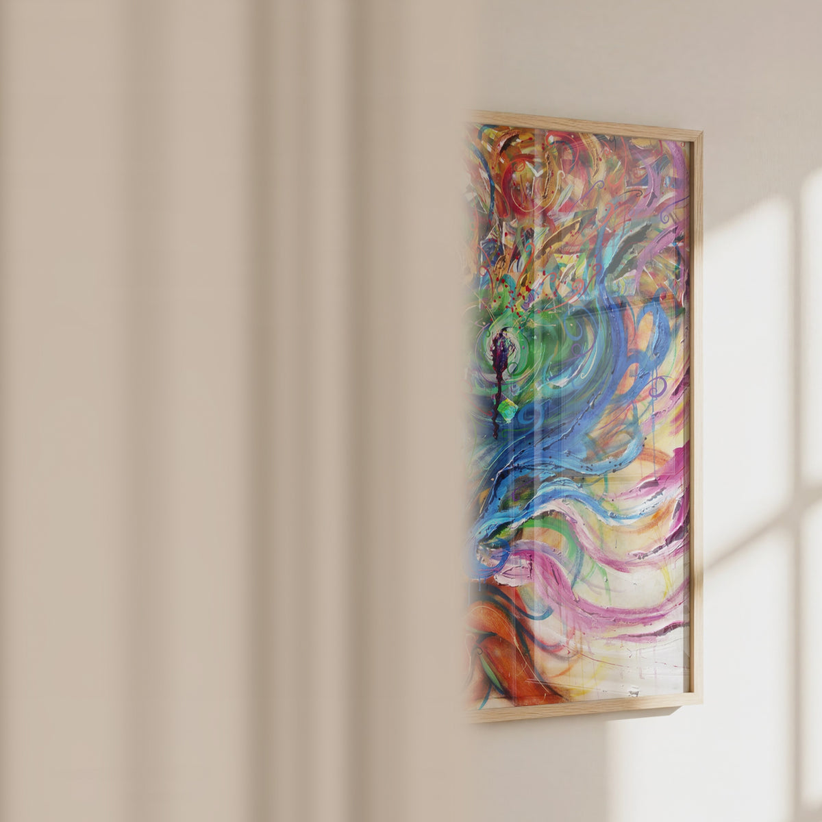 Video of the She Grows vibrant woman print by Monty
